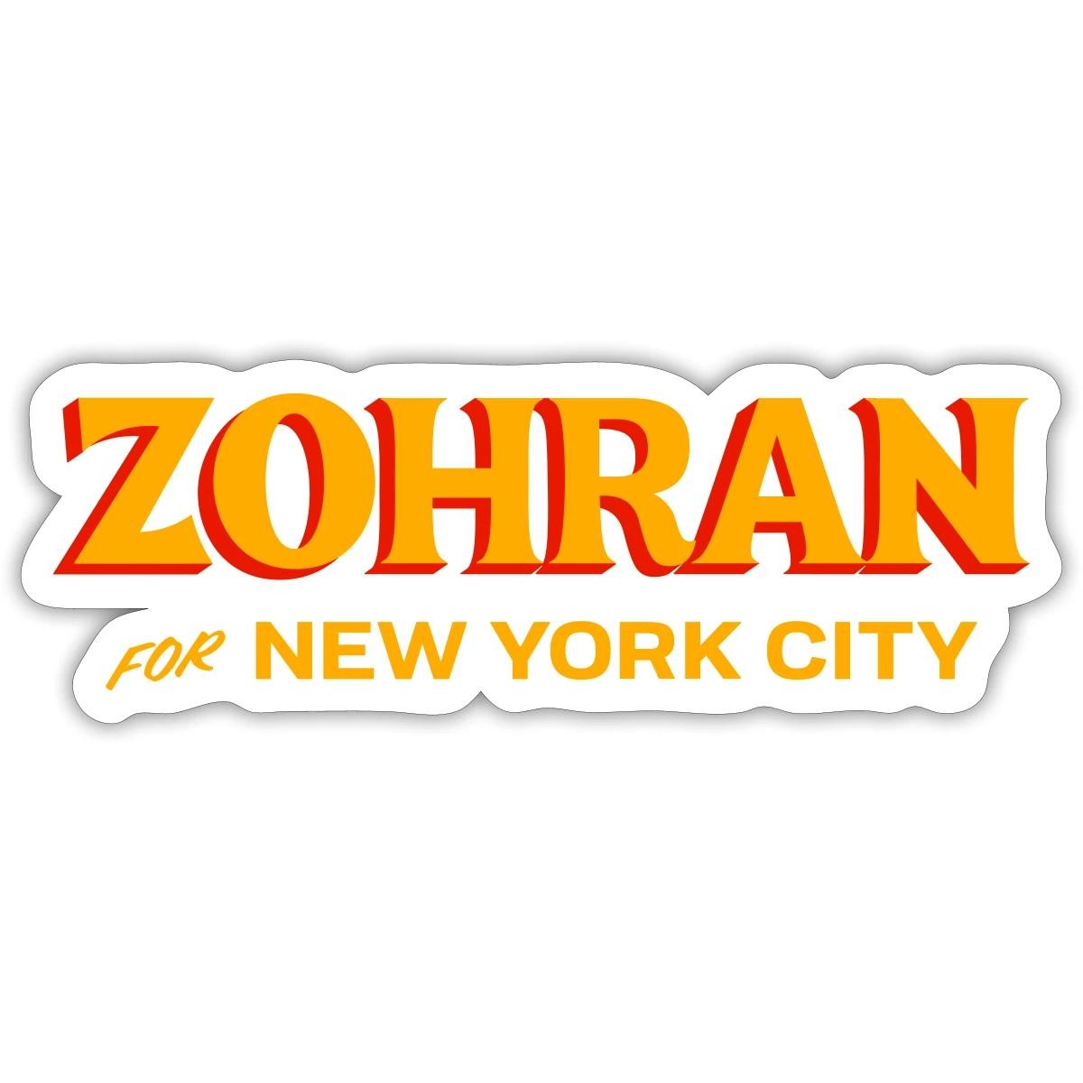 Zohran Mamdani For New York City Sticker, max. 4 x 4"