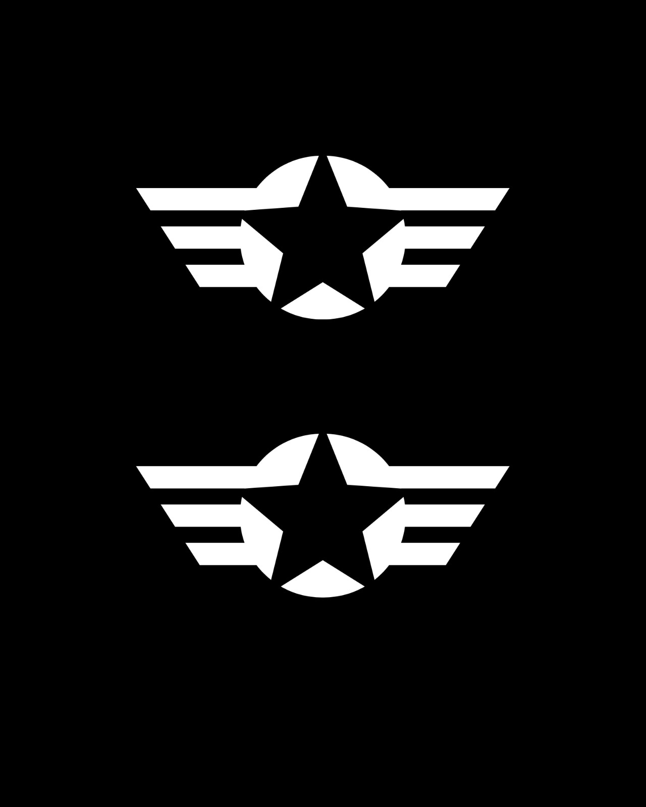 Star Emblem Vinyl Decal Sticker – Army Military Patriotic Car Window Truck Pair
