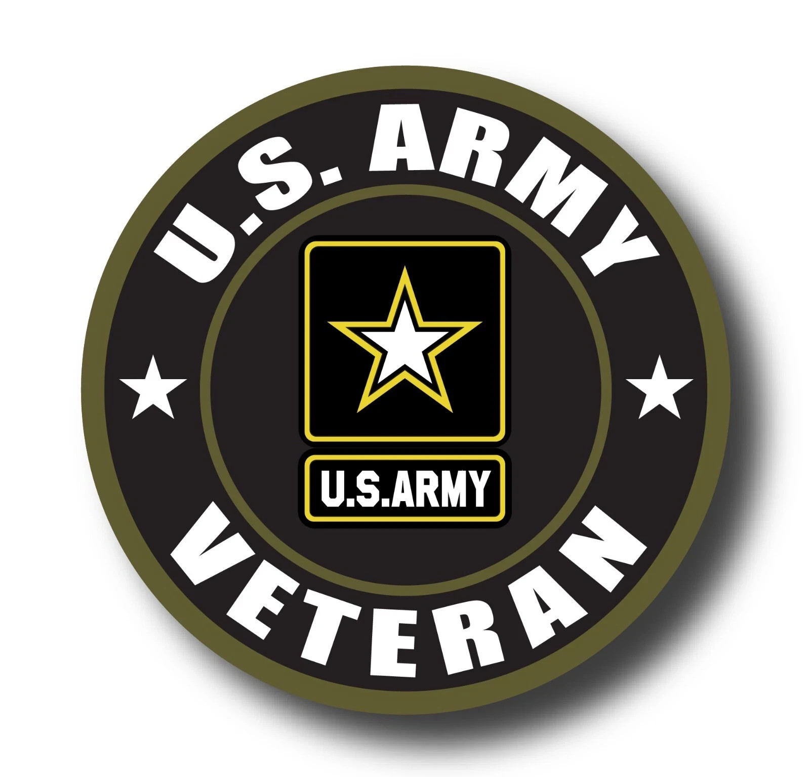 US Army Decal Sticker United States Military Veteran Logo Seal Flag