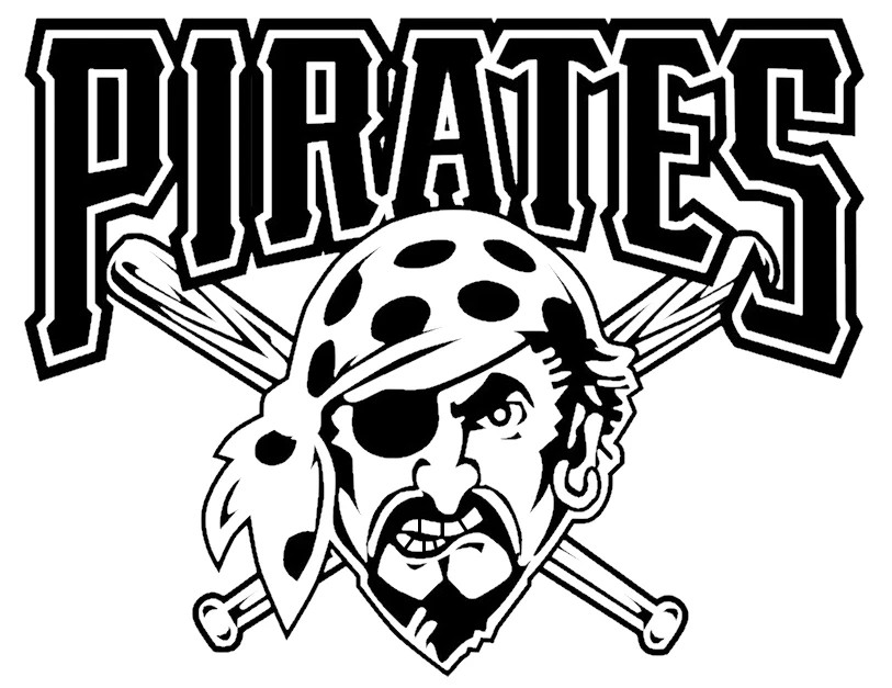 Vinyl Decal Car Truck Sticker Wall Baseball MLB – Pittsburgh Pirates Logo v3