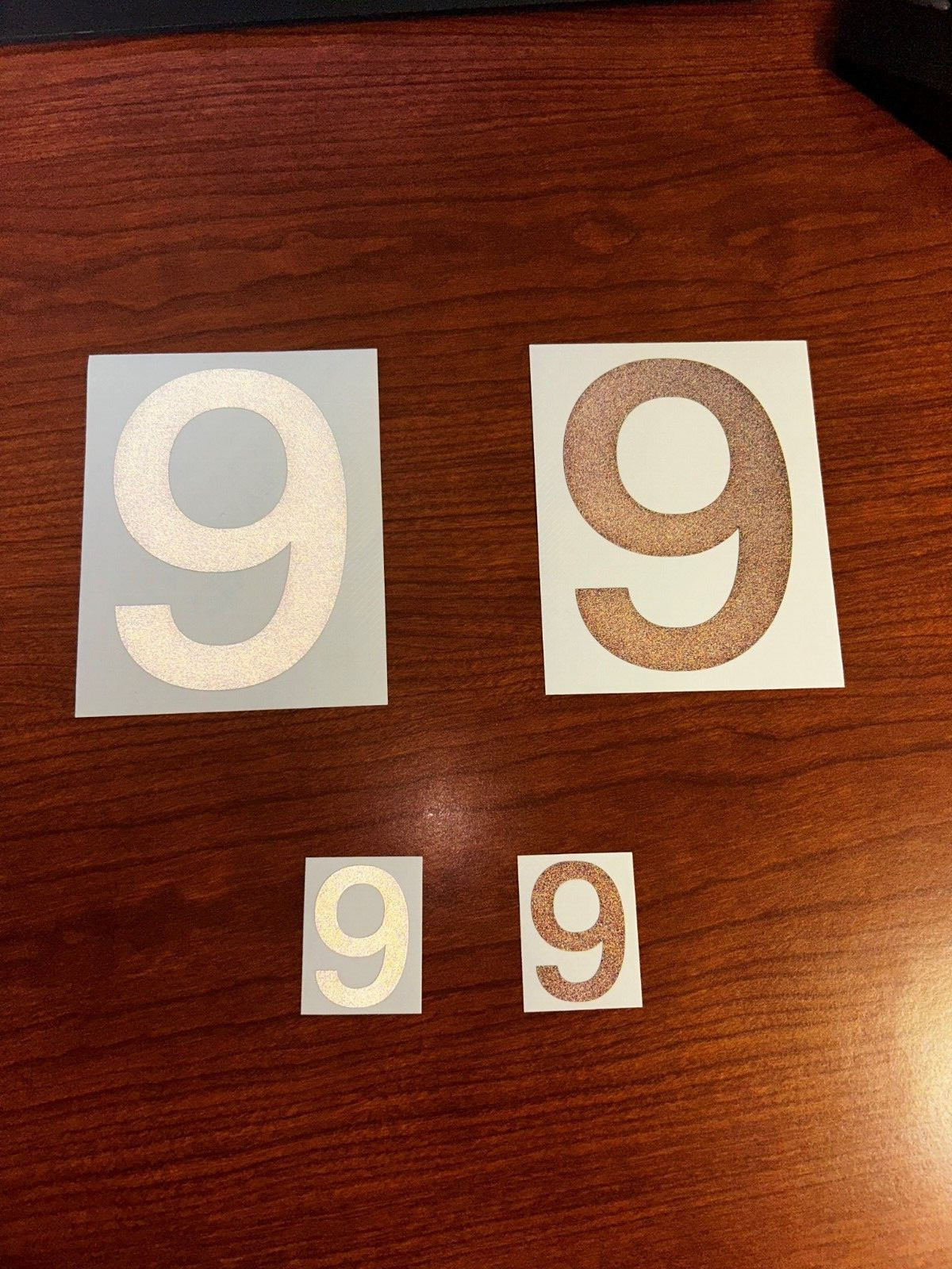 3M Reflective Numbers – 1.5" and 4" Sizes – Black and White Variations