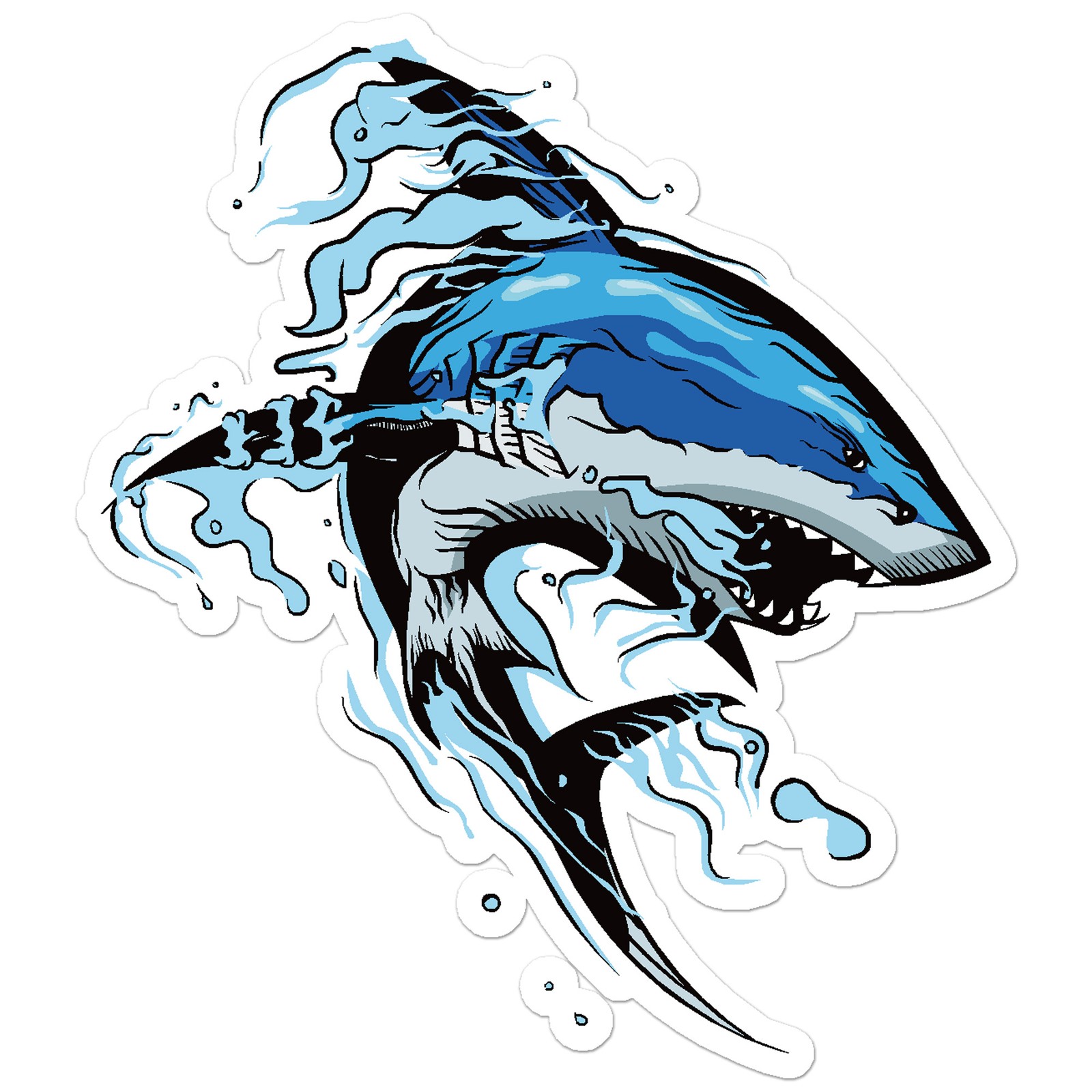 Great White Shark – Vinyl Decal Sticker – Car Window Laptop – ebn8999