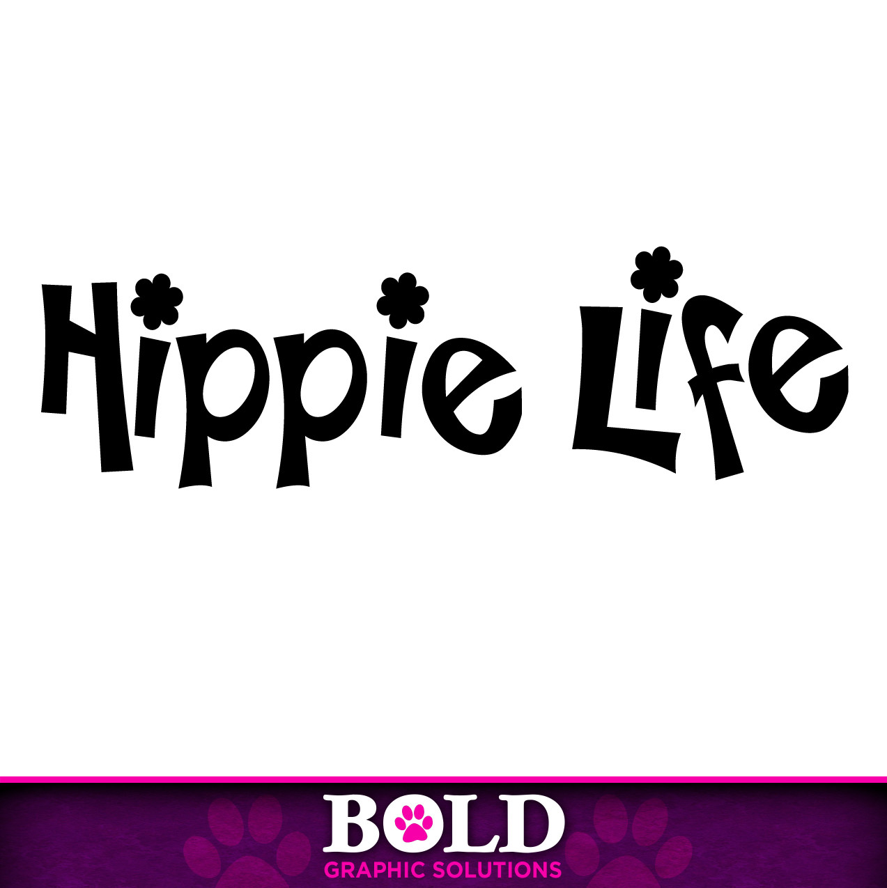5" Hippie Life Decal Sticker Car Decor Peace Music Love Flower Power Retro 70s