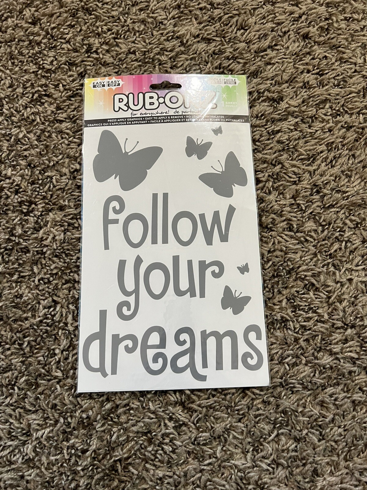 Rub-Onz for everywhere! ‘follow your dreams’ sticker