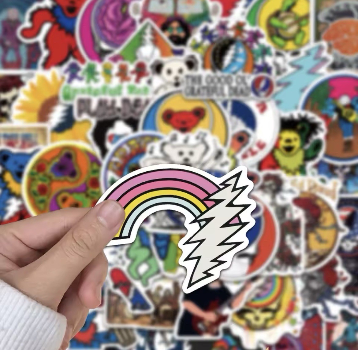 Grateful Rock Band Stickers 50pk Rock Music Dead Head Fun Stickers FREE SHIPPING