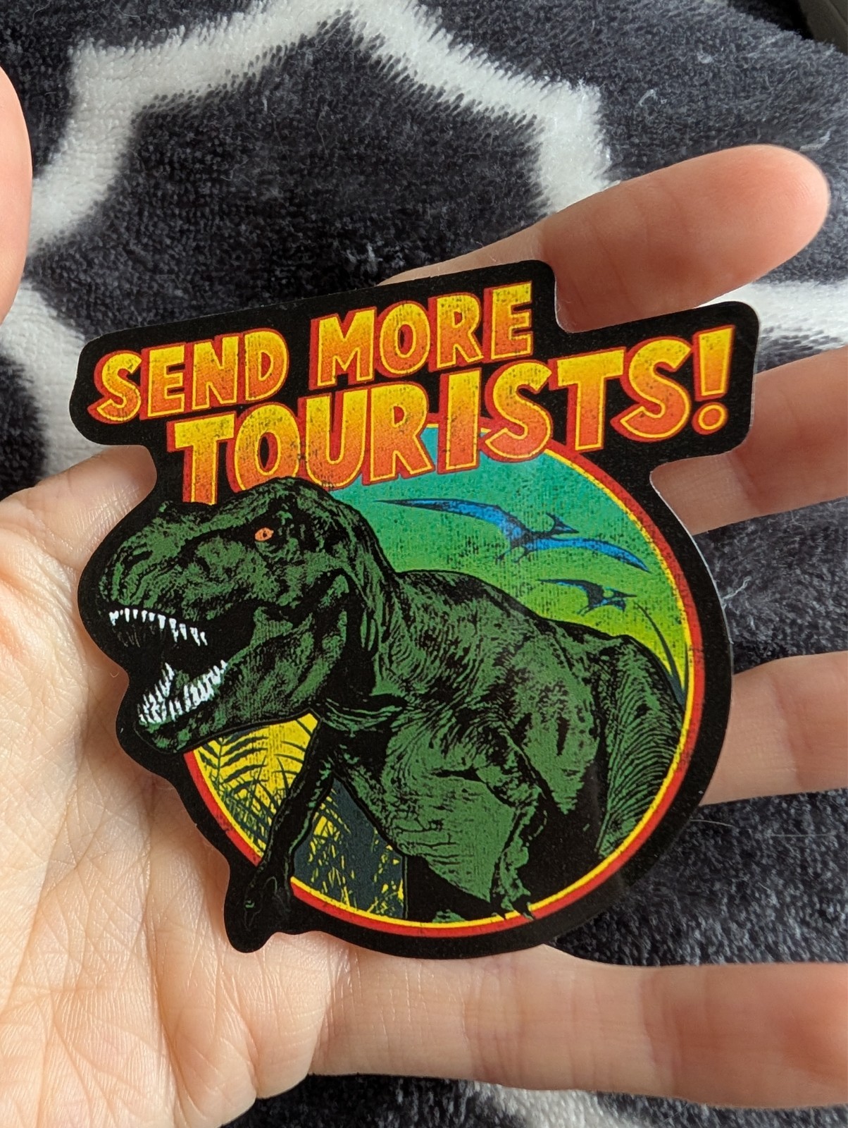 Jurassic Park Dinosaur Sticker Vinyl Decal | T-Rex Movie Film Fan Art