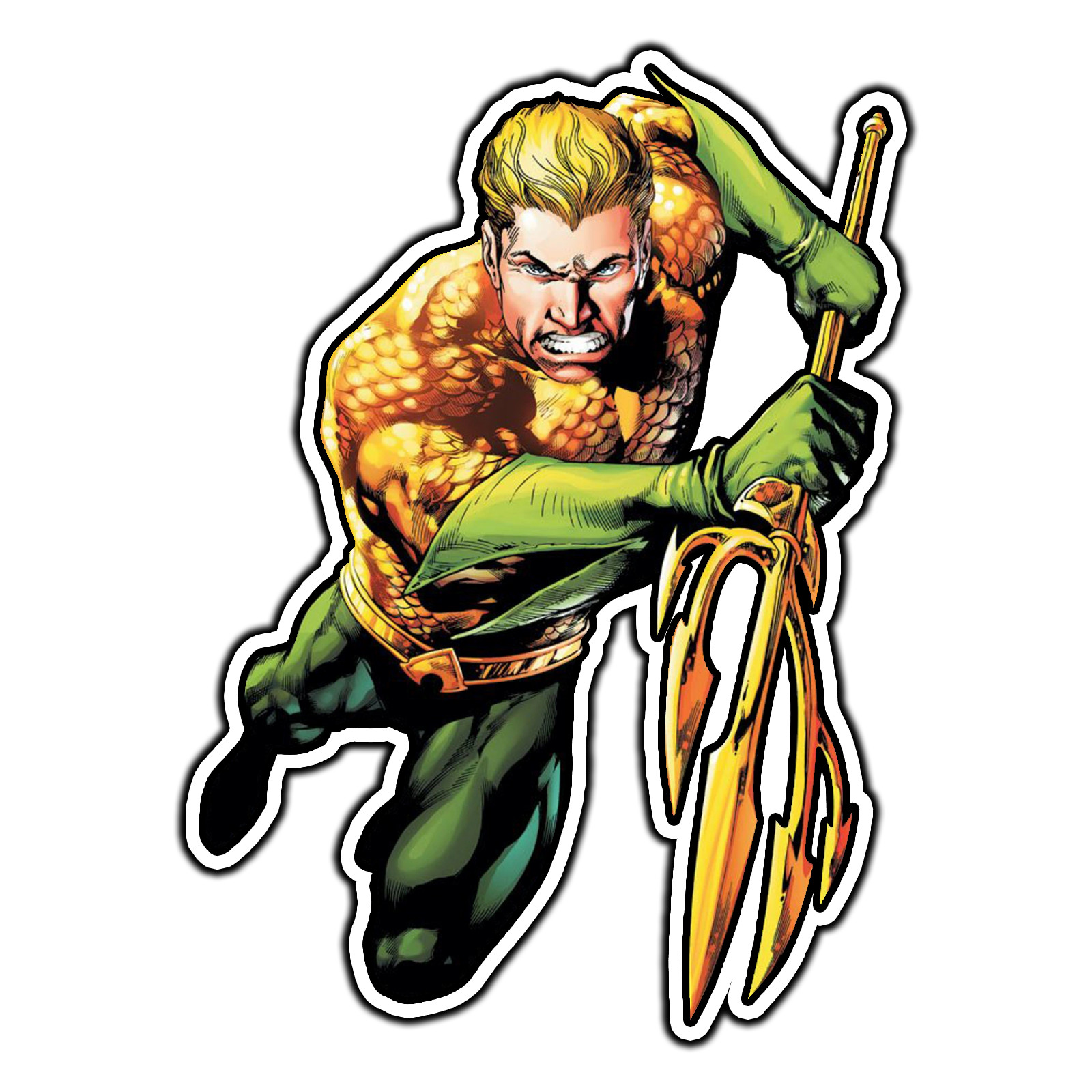 Aquaman #4 Comic Sticker Waterproof Vinyl Decal Die-Cut Car Laptop