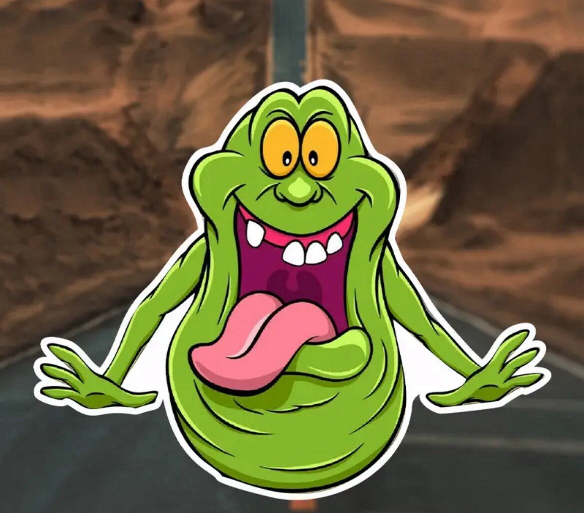Ghostbusters Cartoon Slimer Sticker