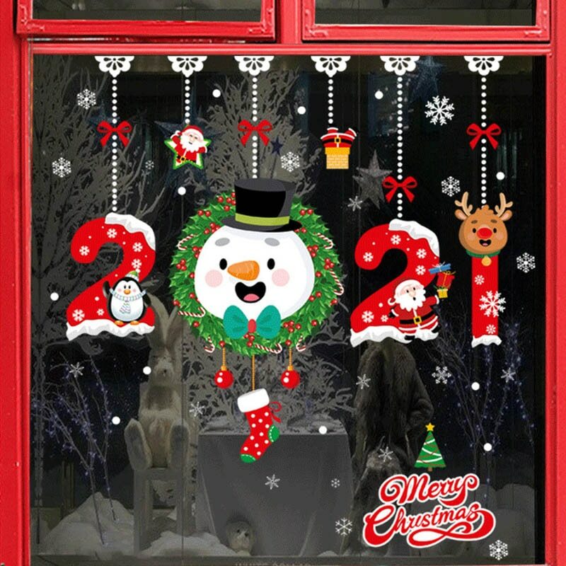 Christmas Snowflake Window Sticker Christmas Wall Stickers Room Wall New