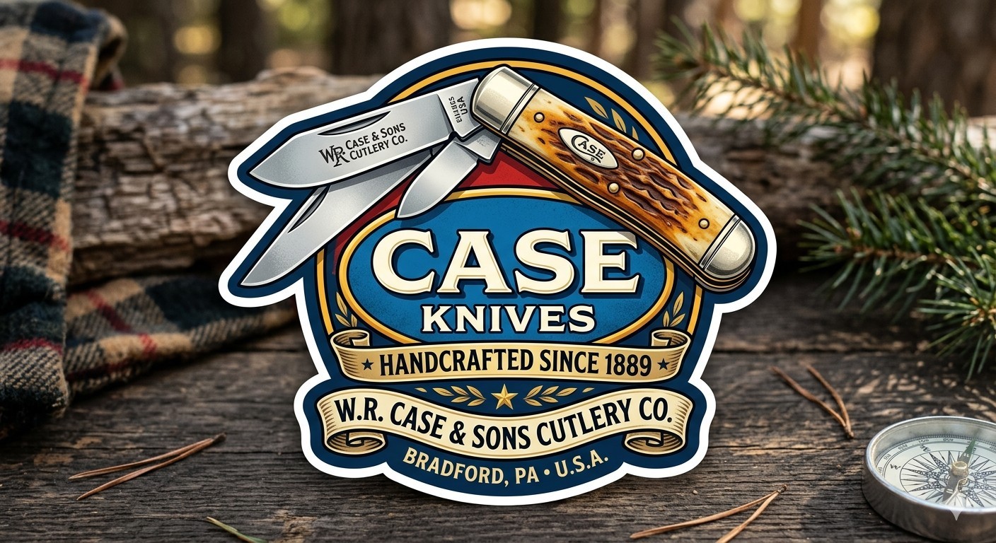 Case Knives Sticker Decal Phone Laptop