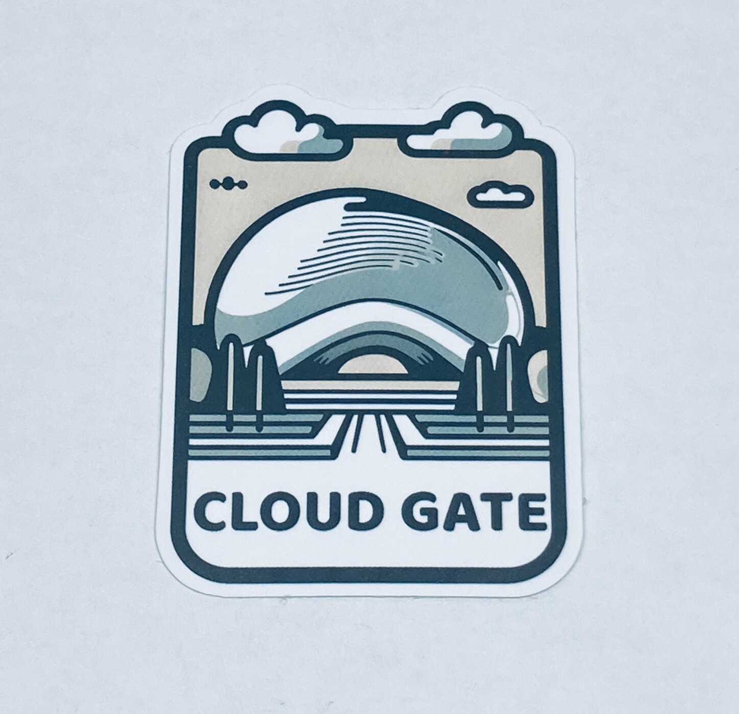 Illinois Cloud Gate Chicago Sticker Travel Art Decal Vinyl Souvenir Tc6