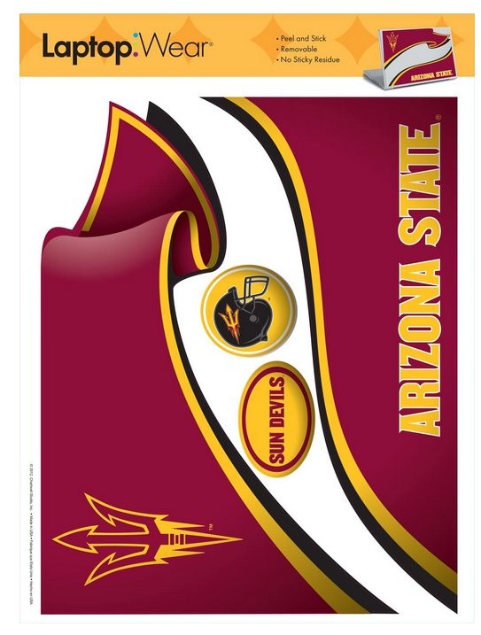 University of Arizona State Sun Devils Roommates Peel and Stick Laptop Wear Stic