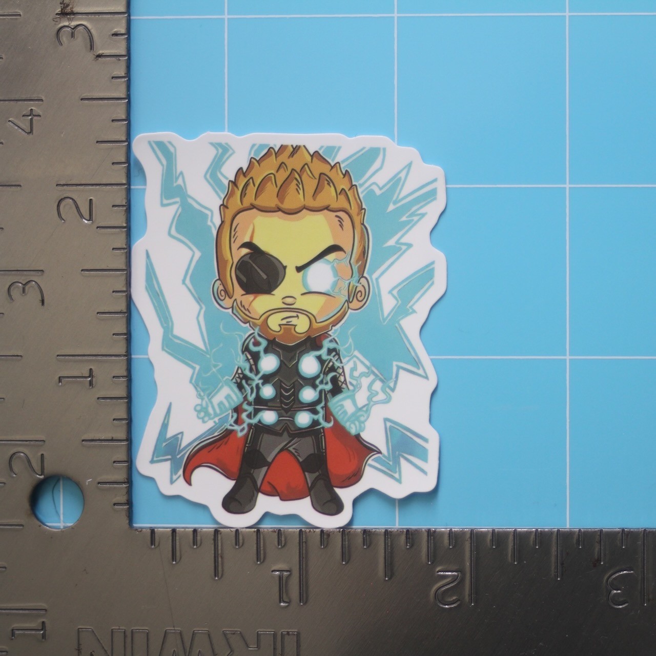 Marvel Universe Sticker (THOR) MCU Superheroes, Gloss PVC Decal