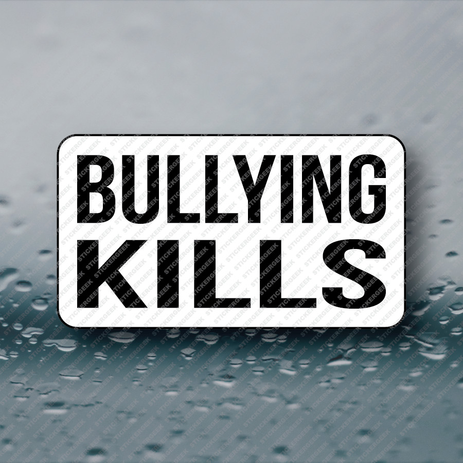 BULLYING KILLS 25-250pcs bulk sticker adult humor prank gag joke protest stop