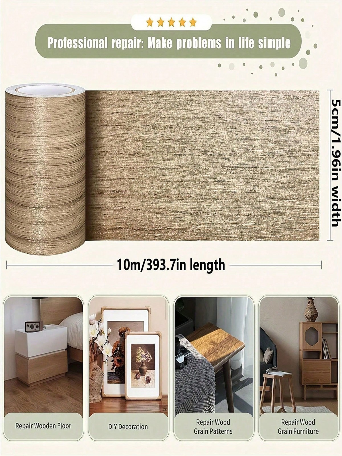 Brown Wood Grain Peel And Stick Contact Paper Roll S L Size