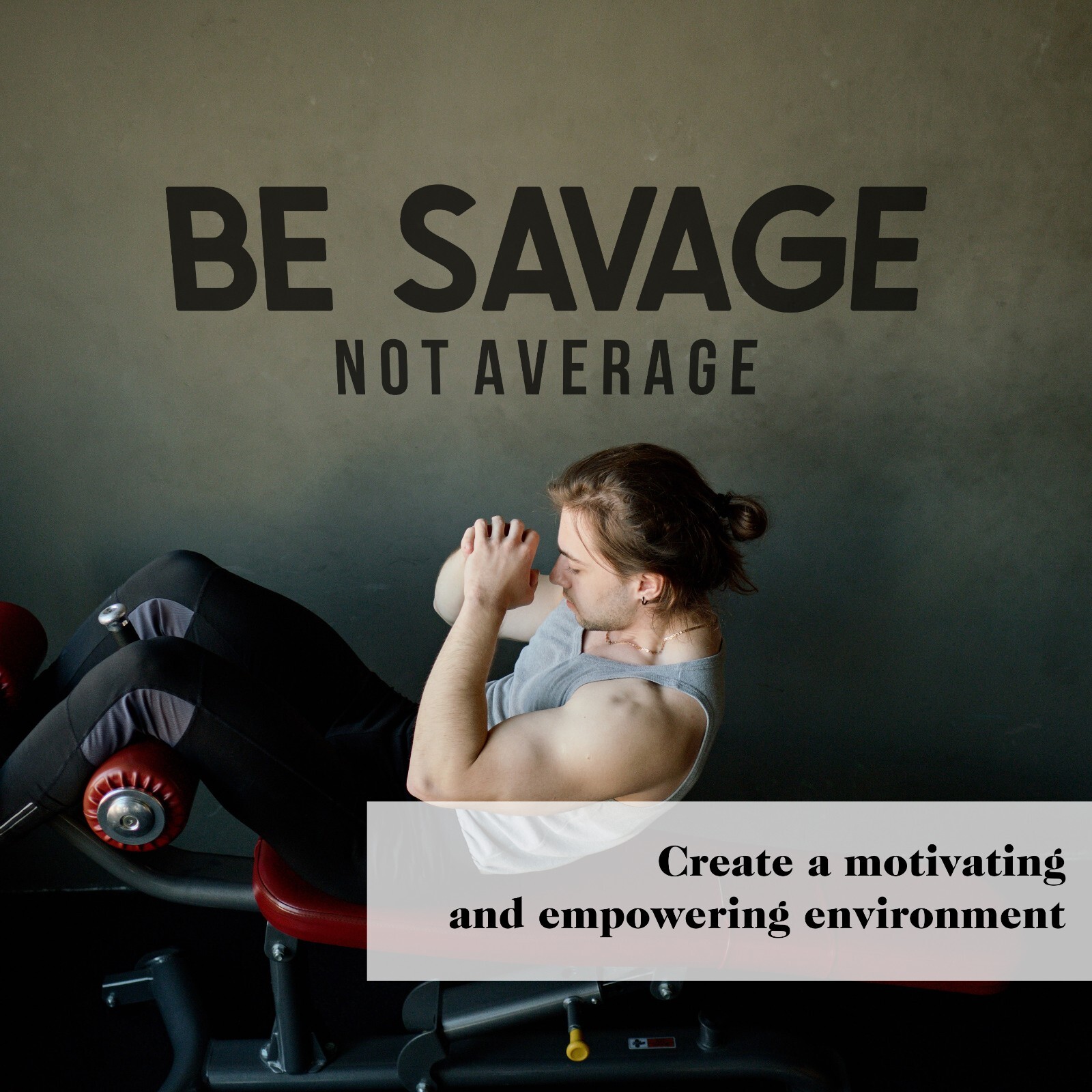 Be Savage Not Average Motivational Wall Decal Sticker Quote for Home Gym Office