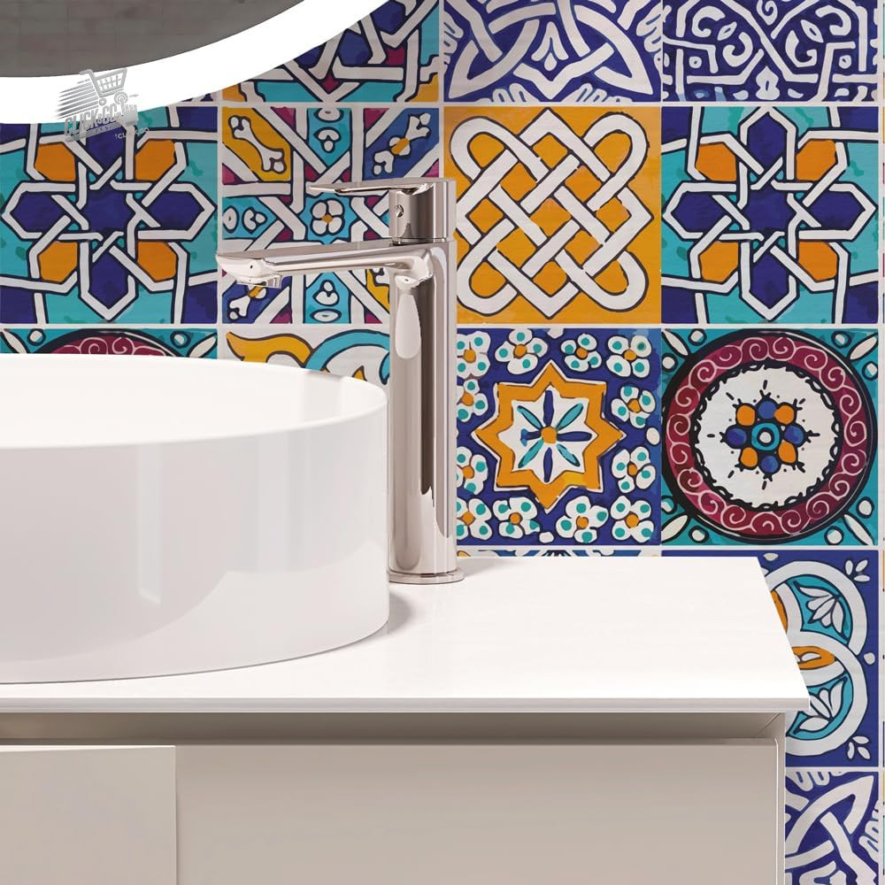Stickers PVC tiles kitchen bathroom tiles wall stickers 24pcs 10x10cm