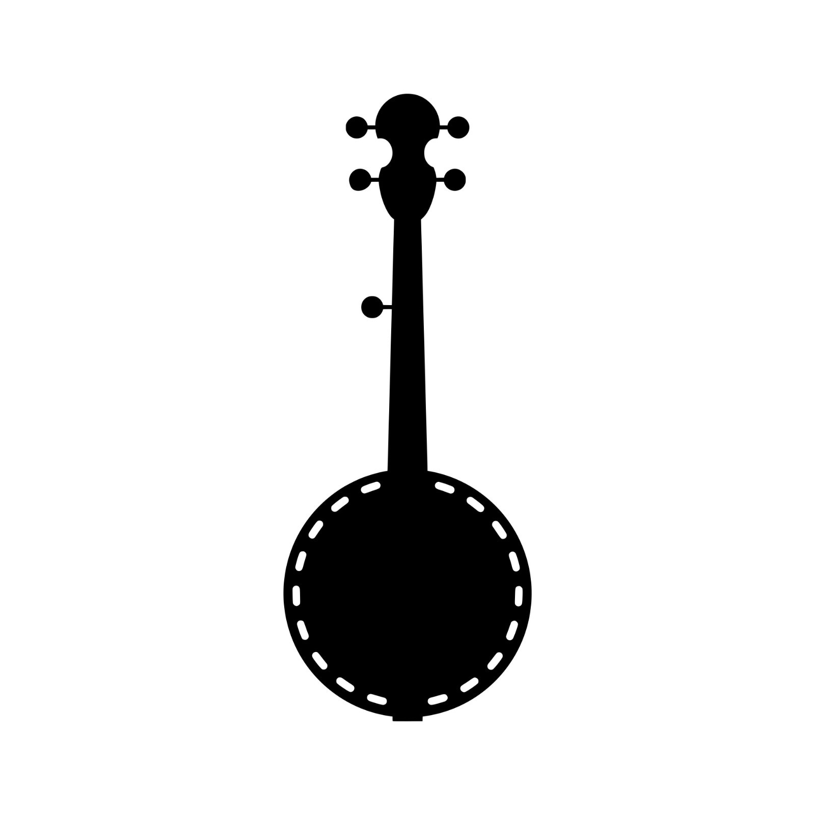 BANJO – Vinyl Decal Sticker – Bluegrass Country Music Picking