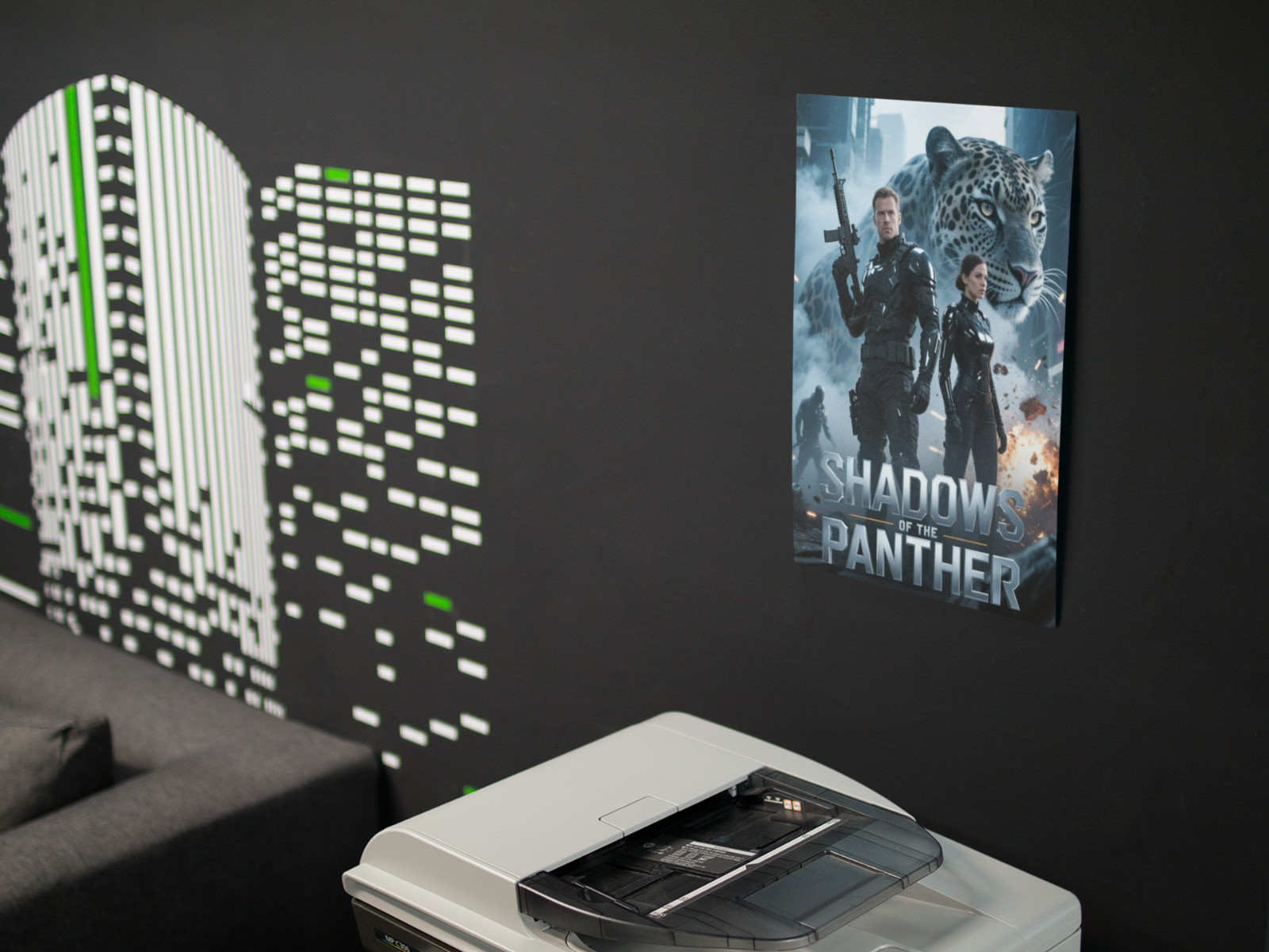 Shadow Panther Movie Style Wall Vinyl Decal Poster Print Removable Adhesive