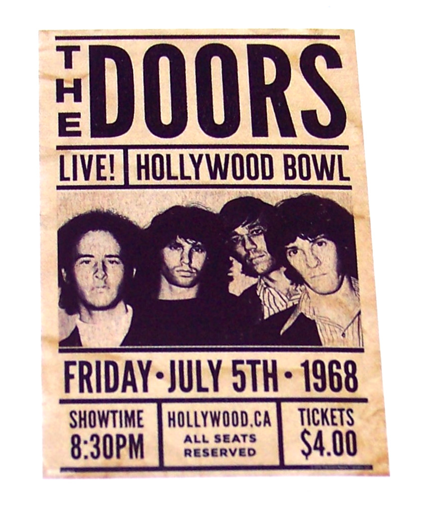 THE DOORS Logo Die Cut Sticker Decal Music Band Rock 60s Jim Morrison The Doors