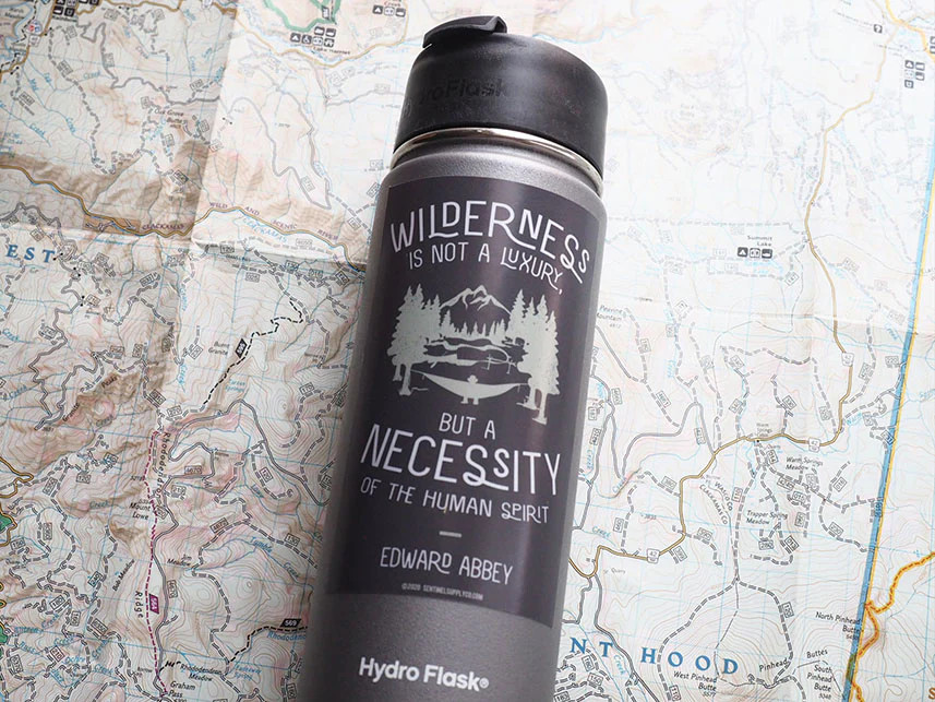 Edward Abbey Wilderness Quote Sticker
