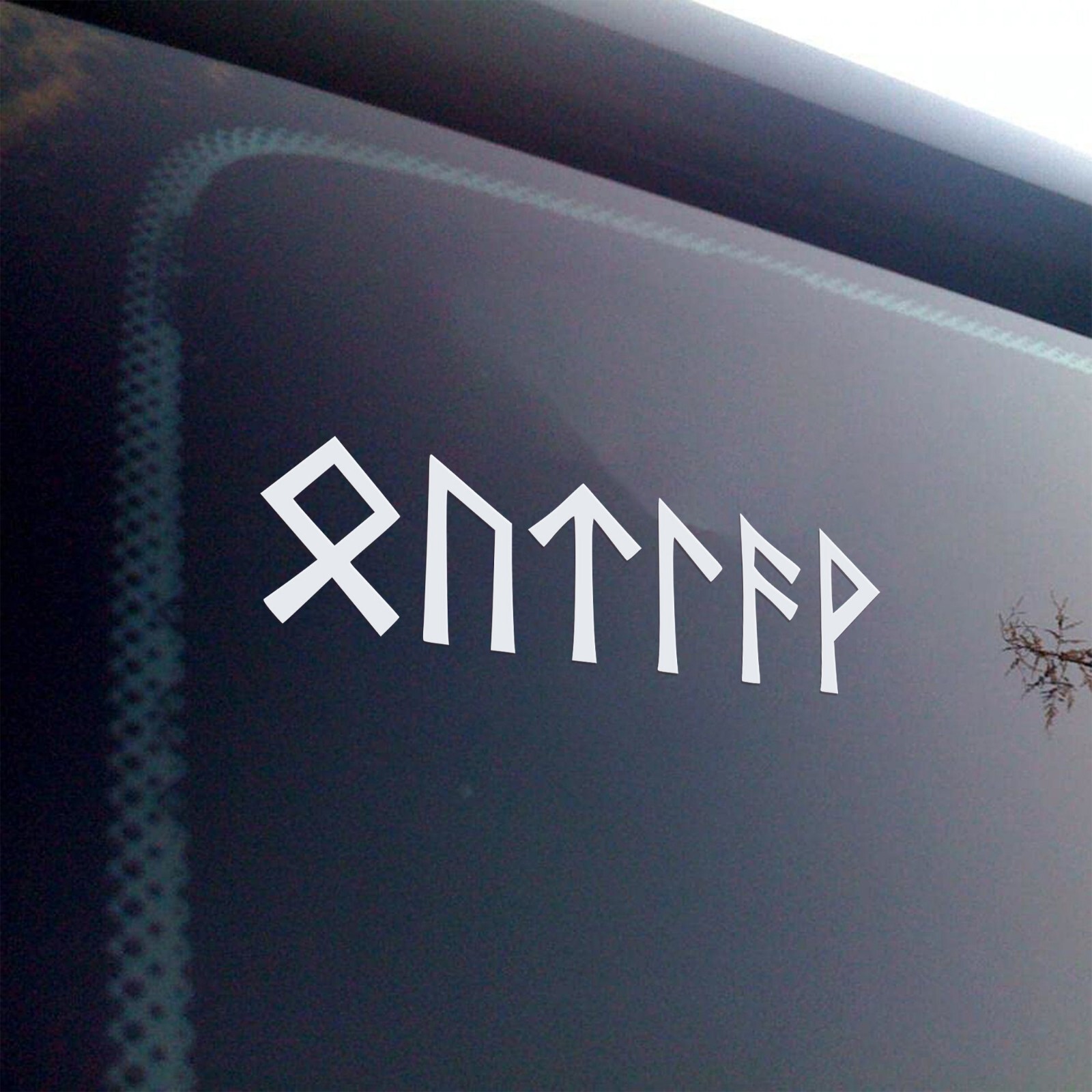 Outlaw Rune Decal V1 – Elder Futhark Viking Vinyl Sticker – 20 Colors Available