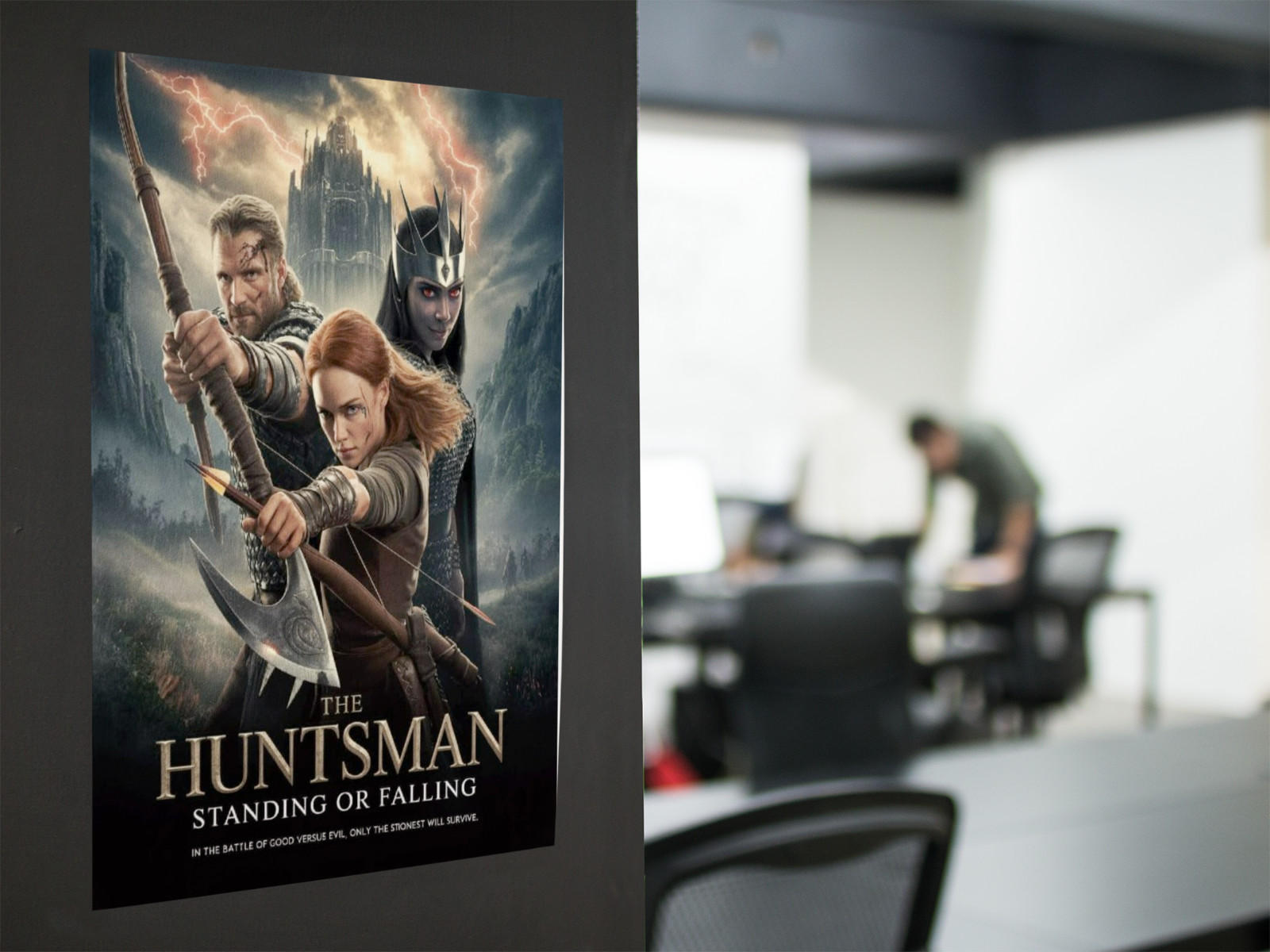 Dark Fantasy Huntsman Movie Style Wall Vinyl Decal Poster Print Removable Adhesi