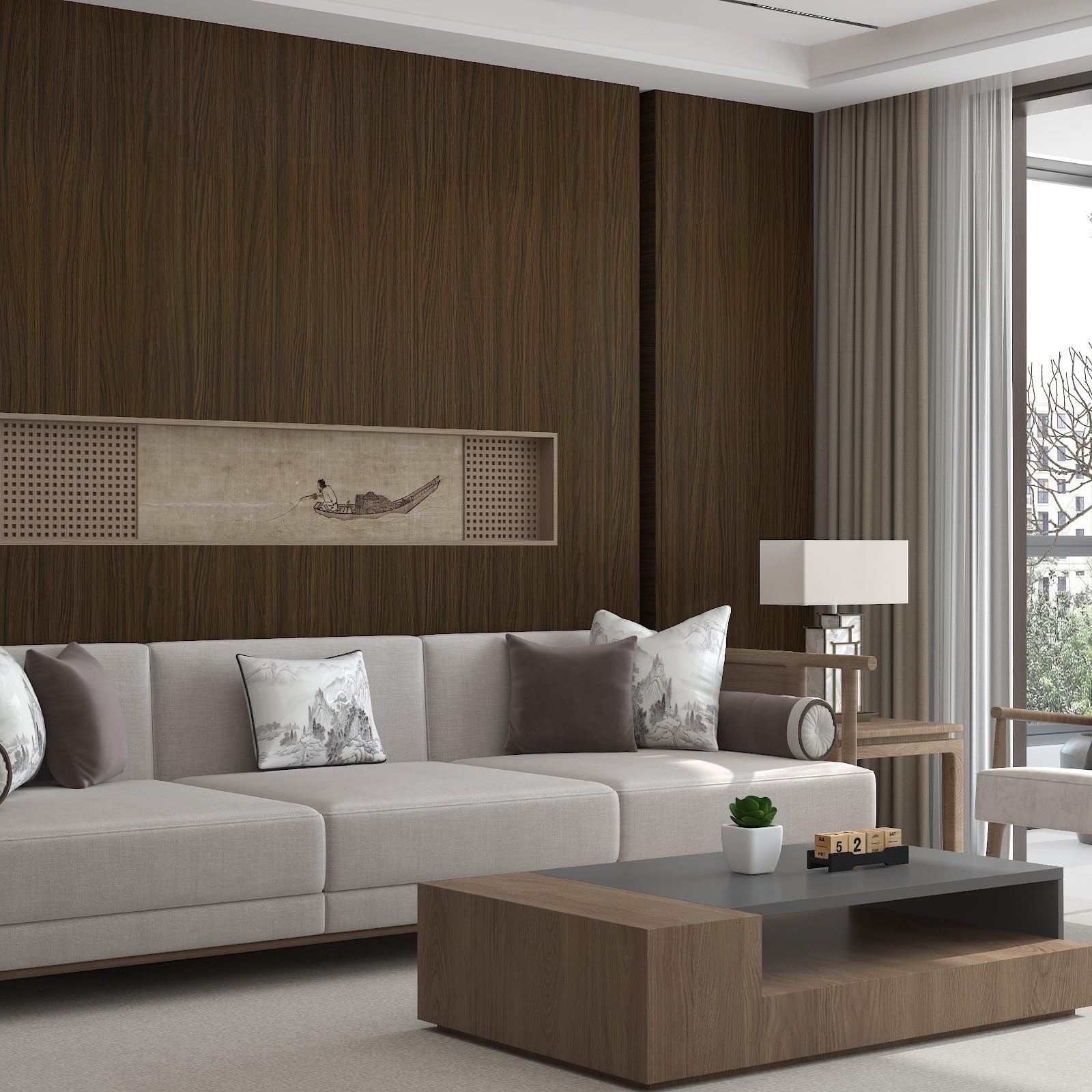 Wood Grain Peel and Stick Wallpaper Brown Thickened Wood Contact Paper Self-A…
