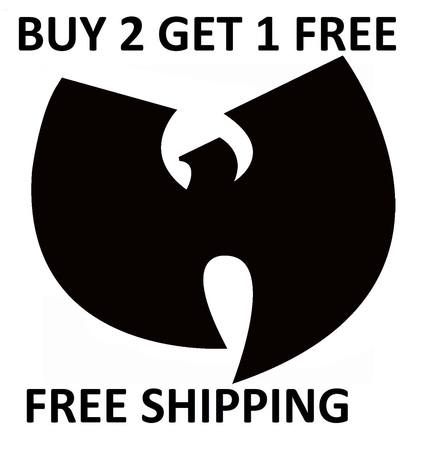 WU-TANG CLAN Vinyl Die Cut Car Decal – FREE SHIPPING