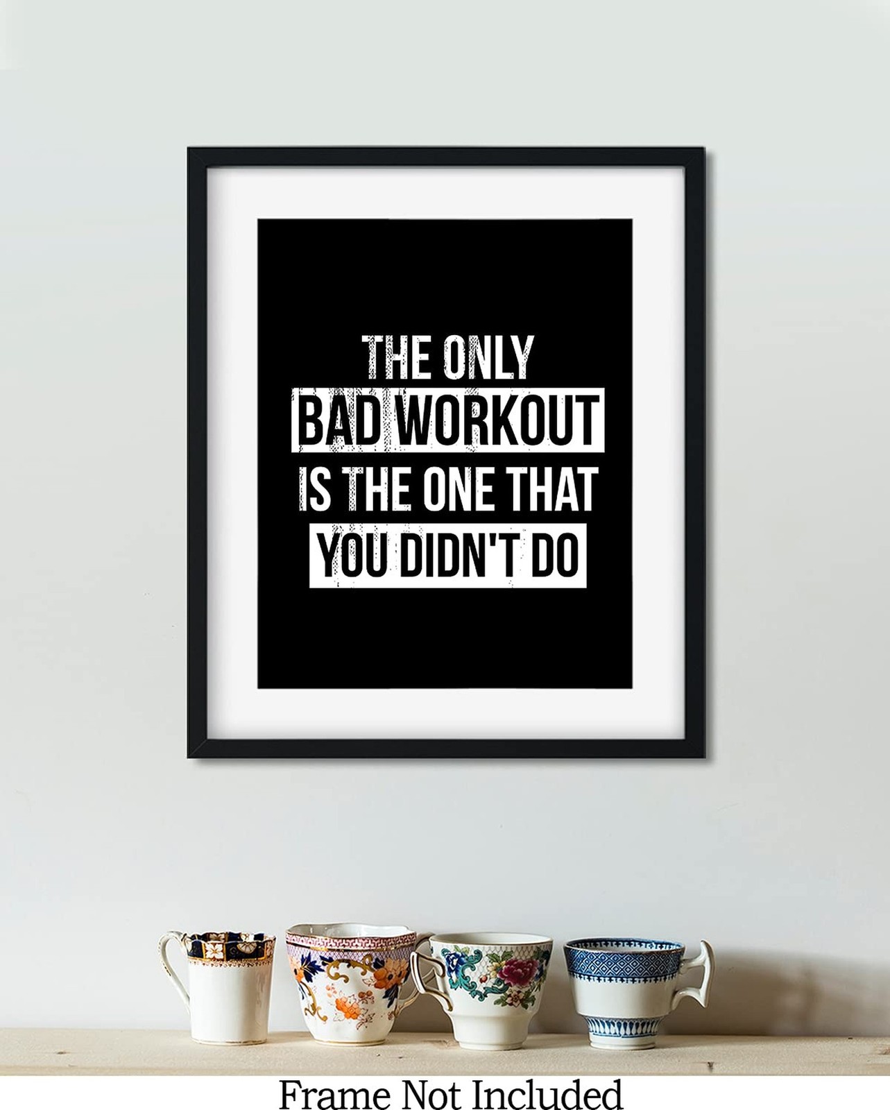 Govivo Motivational Wall Art, 11×14 Unframed Print, Gym Wall Decor, Motivatio…