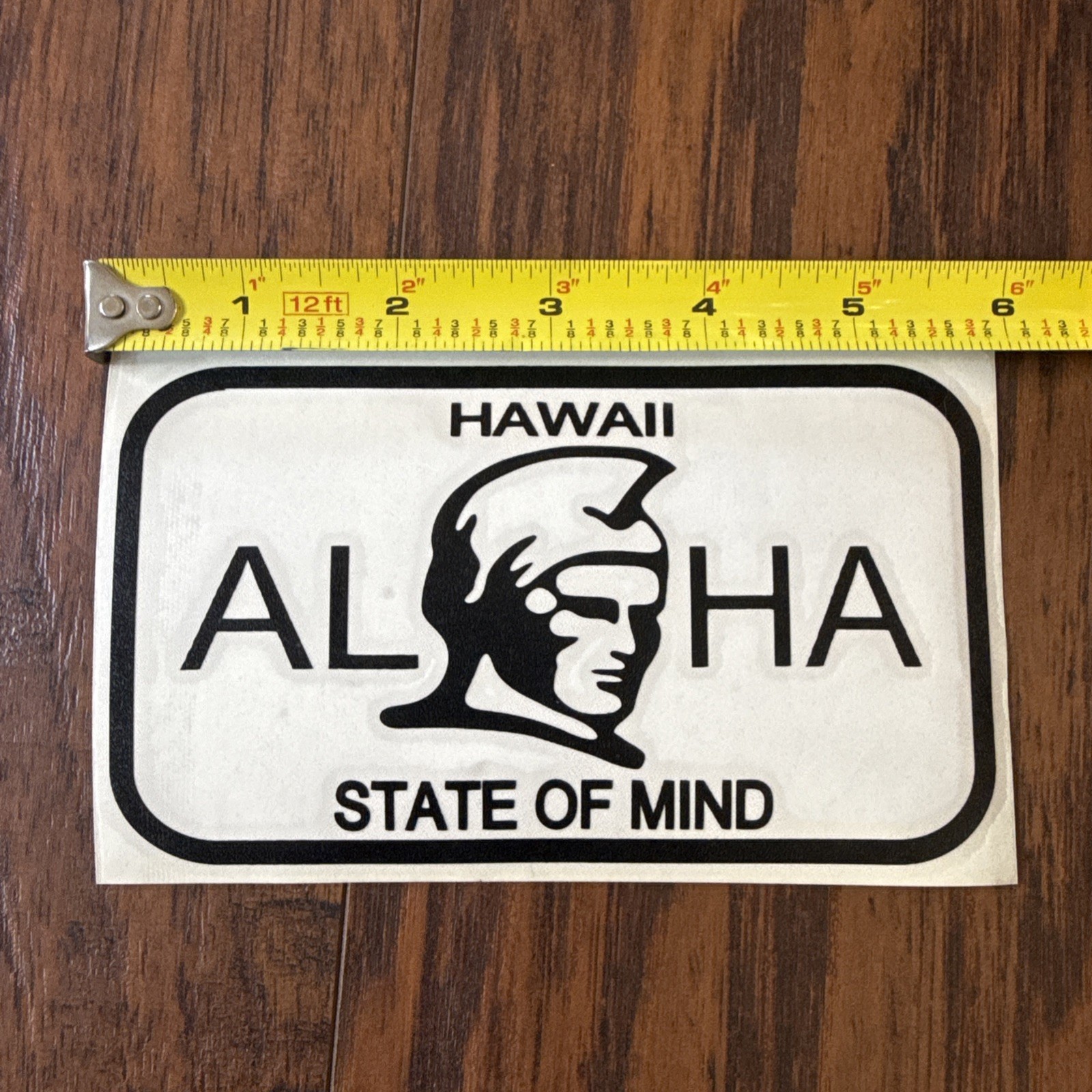 Hawaii License Plate Decal Sticker Aloha State Of Mind New 3” or 6” In 16 Colors