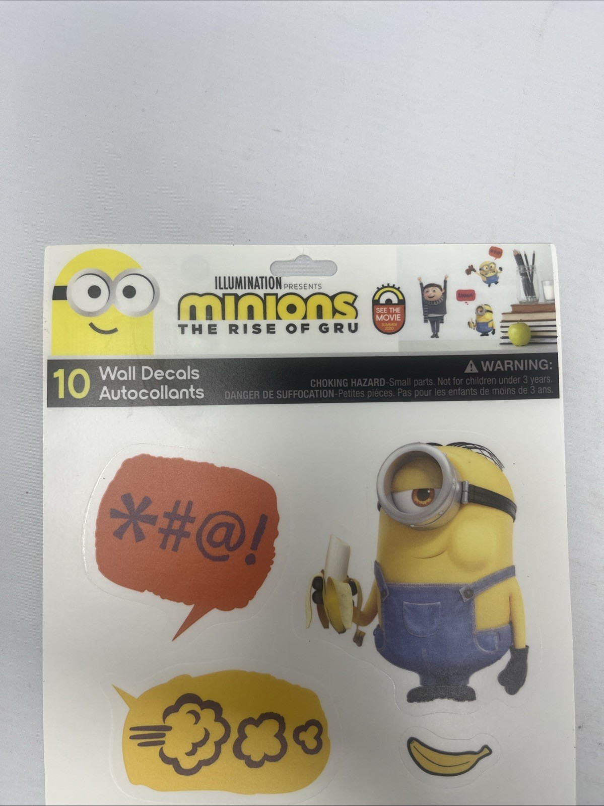 Minions The Rise Of Gru wall stickers 10 Wall Decals New
