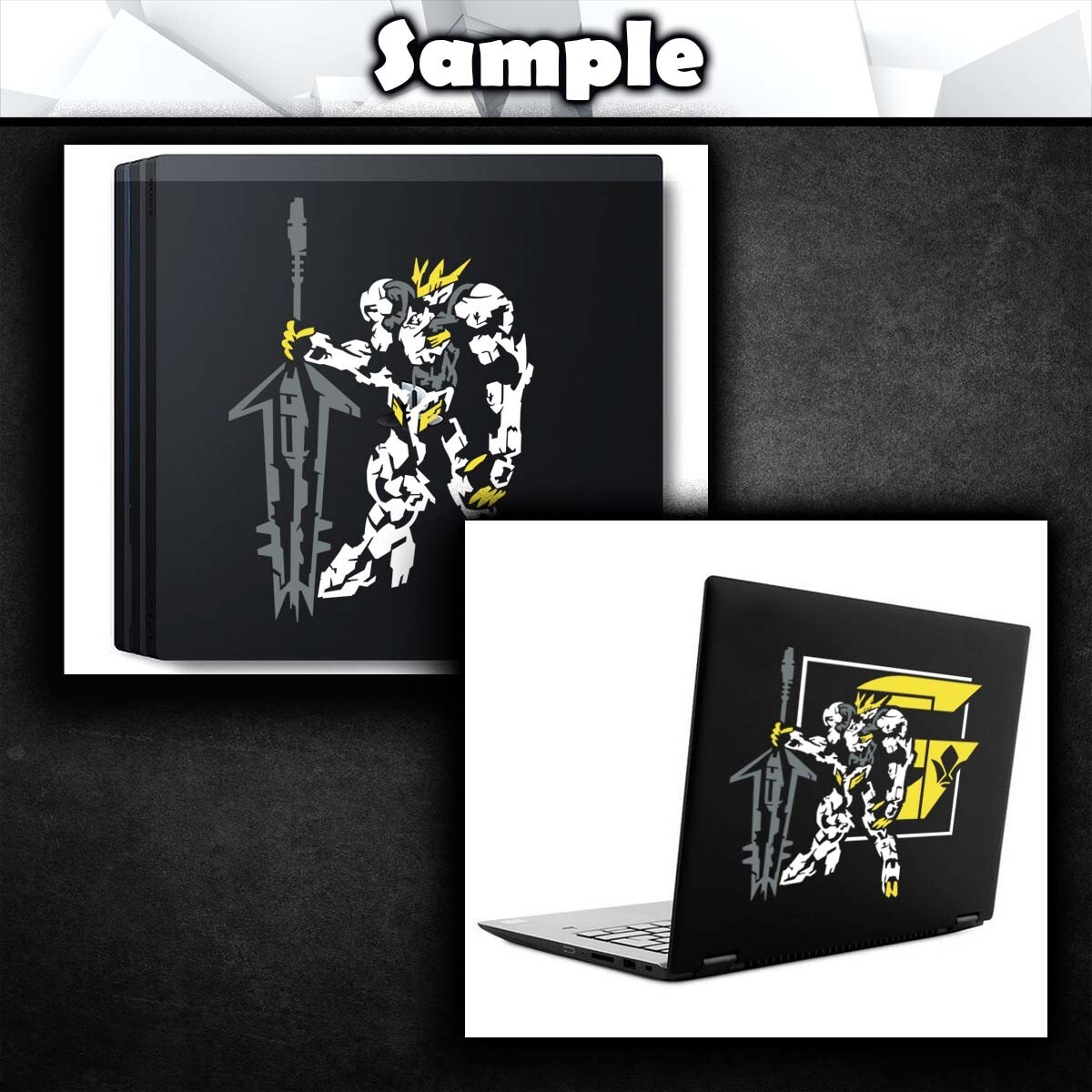 Gundam Barbatos Lupus Rex Vinyl Decal Sticker (Anime Mecha Car Laptop PC Tower)