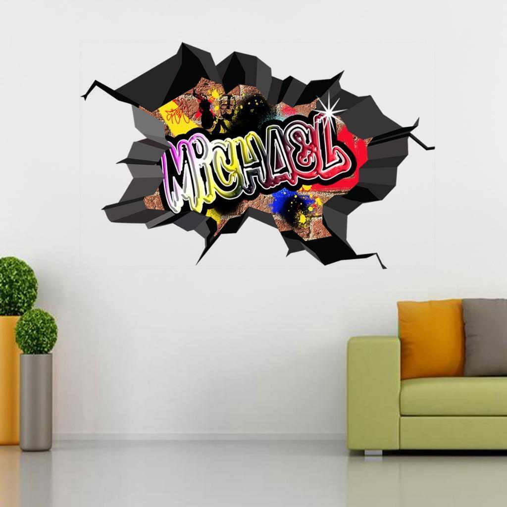 Graffiti Personalized Name Decal WALL STICKER Home Decor Mural Street Art WC79