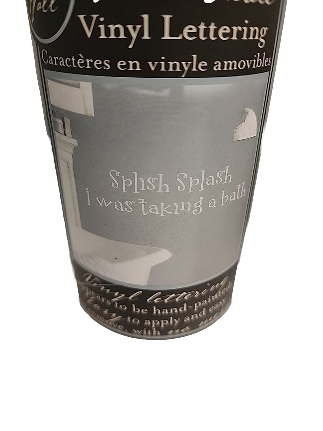 Decal's Vinyl ART Lettering Sticker SPLISH SPLASH I WAS TAKING A BATH Bathroom