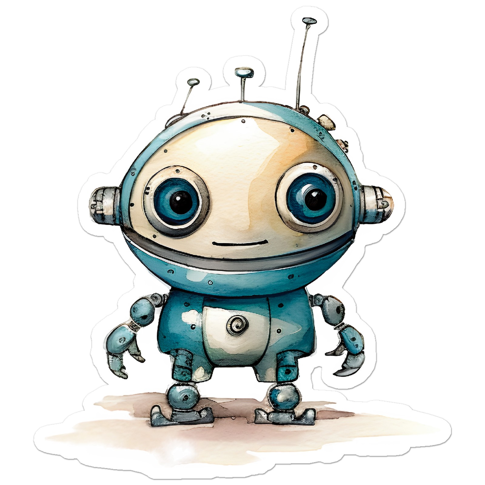Cute Robot – Vinyl Decal Sticker – Car Window Laptop – ebn9960