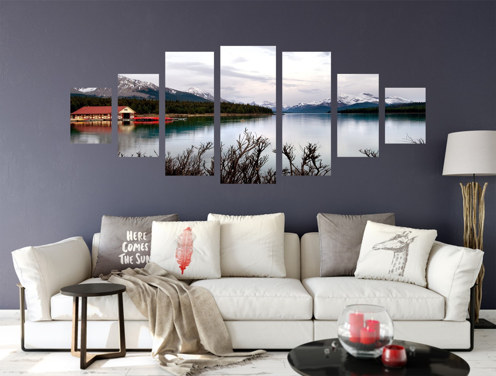 3D River Sky View 72 Unframed Print Wall Paper Decal Wall Deco Indoor AJ Jenny