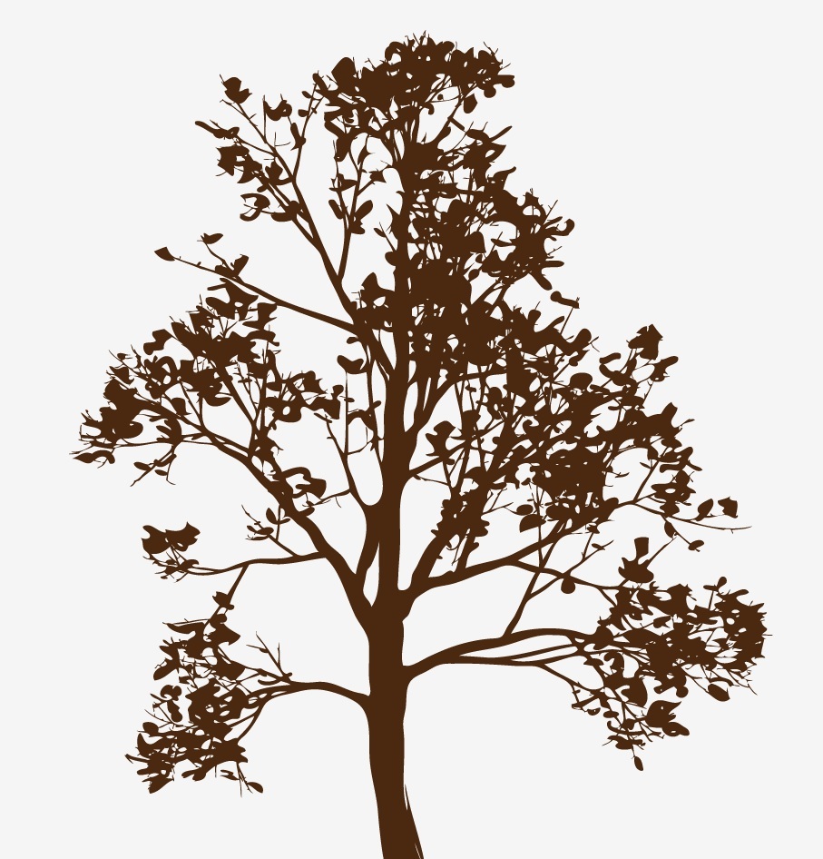 Simple Tree Large Wall Decal Forest Vinyl Sticker Nursery Art Detailed Bathroom