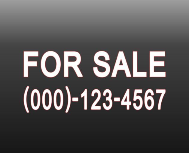 For Sale & Phone Number Vinyl Decal Sticker Custom Sign Car Truck SUV Window