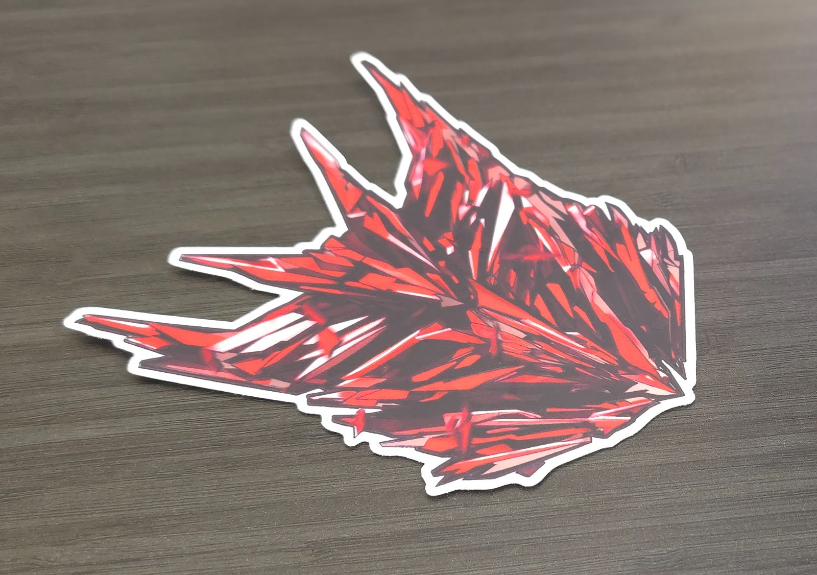 Decepticon Shattered Glass Transformers Emblem Fan Art Bloodstone (Red)