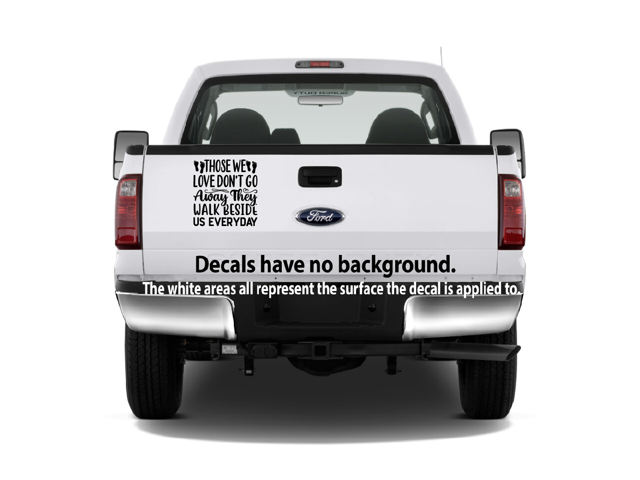 In Loving Memory -Walk Beside Us Everyday Sticker Decal Memorial Optional Custom