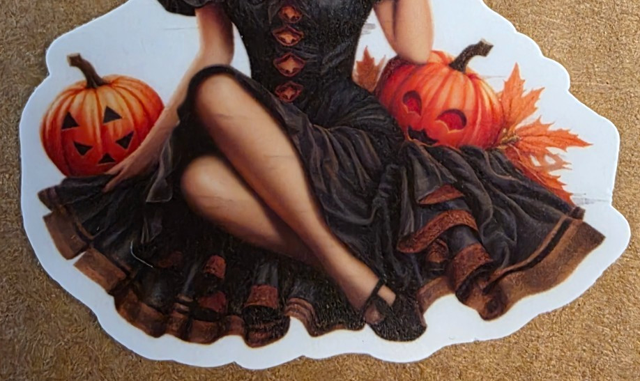 Halloween Sticker Girl Witch Vampire Ghost Gothic Pumpkins Punk Emo Anime Manga