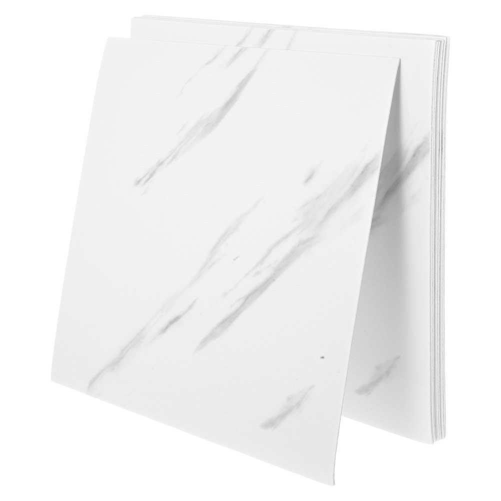 20 Pcs Simulated Marble Peel And Stick Self Adhesive Tiles For Bathroom Kitchen