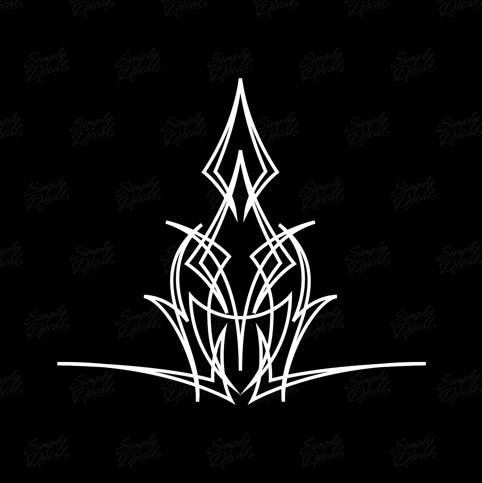 Hot Rod Pinstripe Decal – Vinyl Pinstripe Scrolls for Car Truck and Motorcycle
