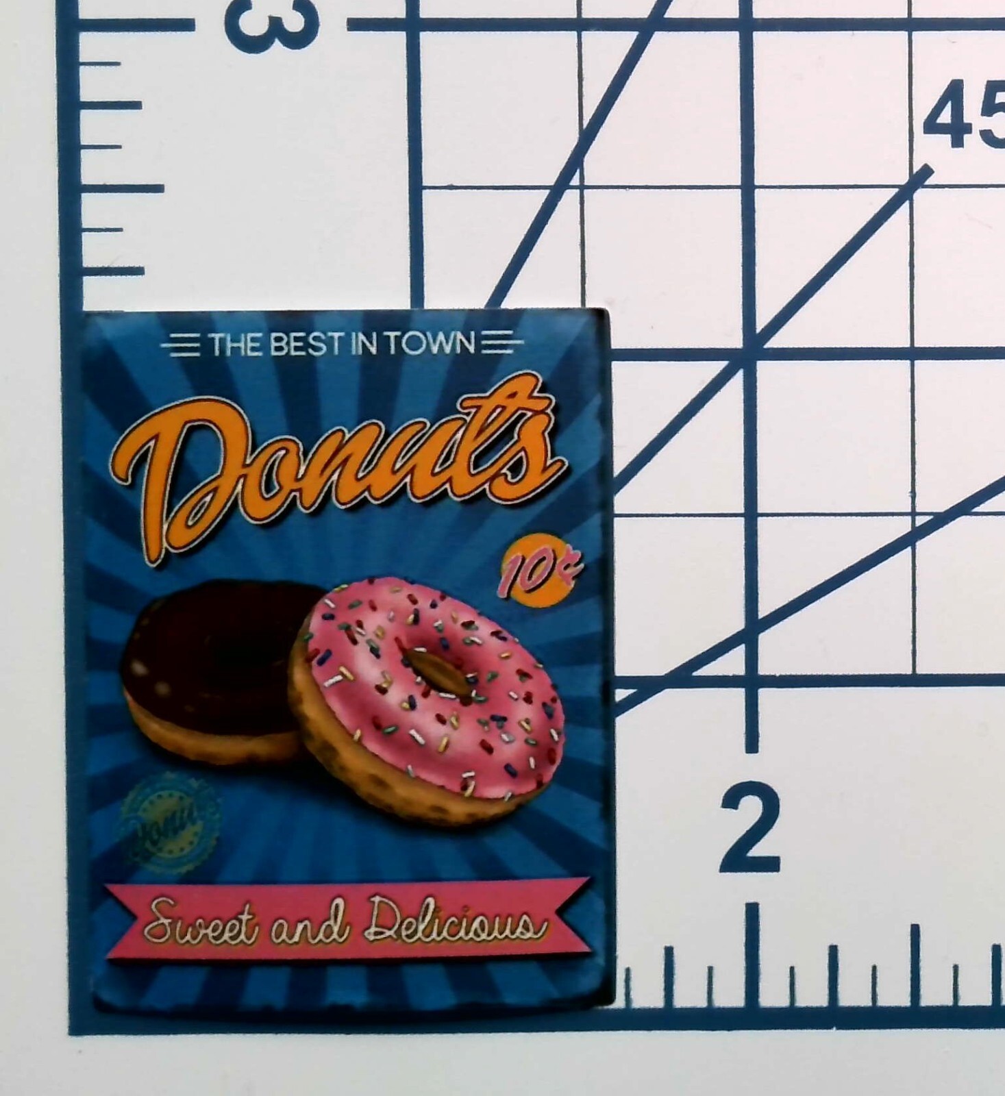 Donuts Retro Diner Advertisement Die Cut Vinyl Sticker Food Journaling Gift