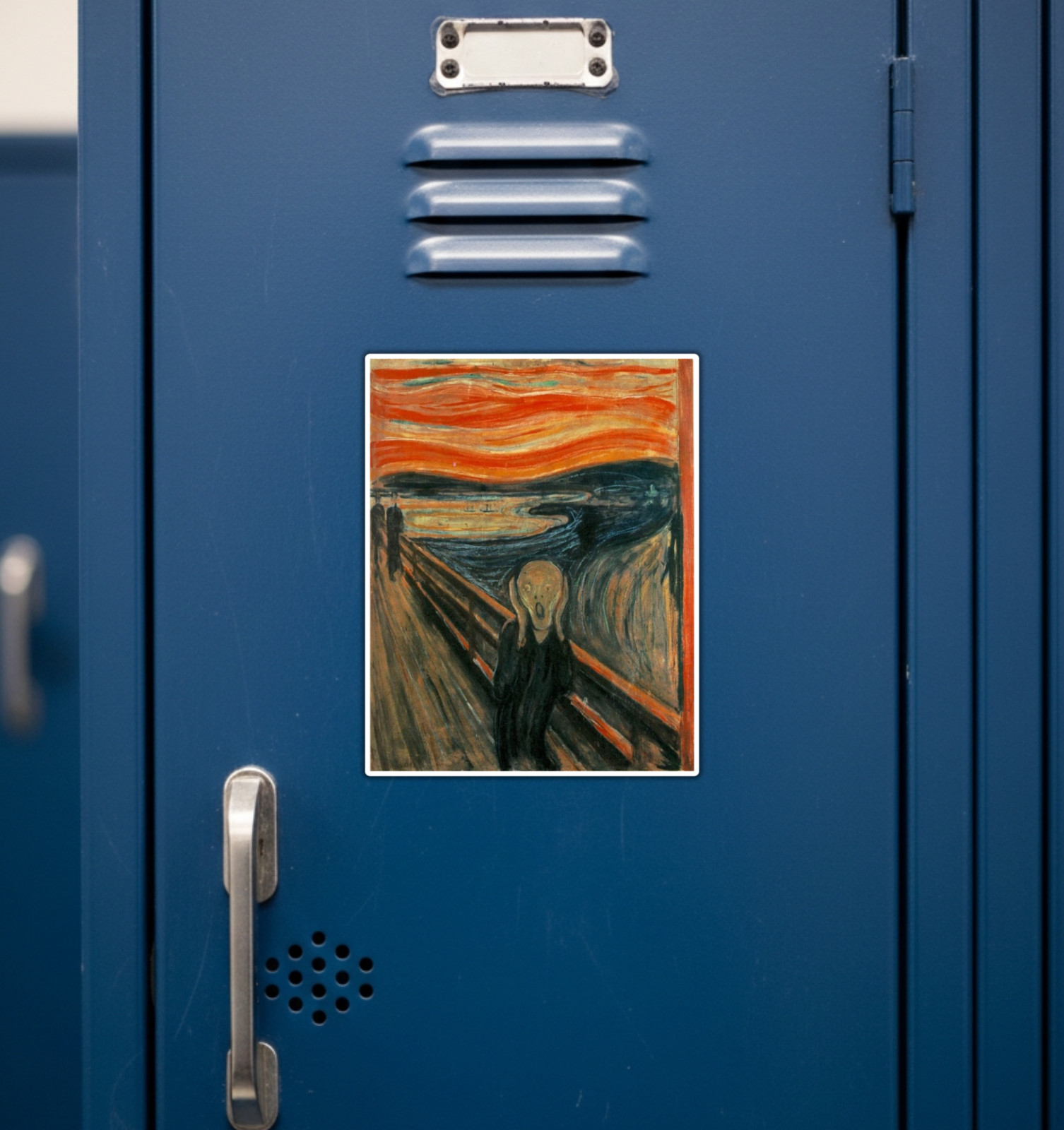 The Scream Fridge Magnet or Laptop Sticker