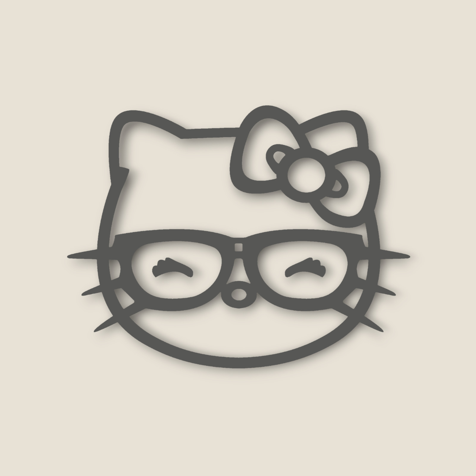 Nerd Kitty 4" x 5" Premium Vinyl Decal Sticker – High Quality Guarantee