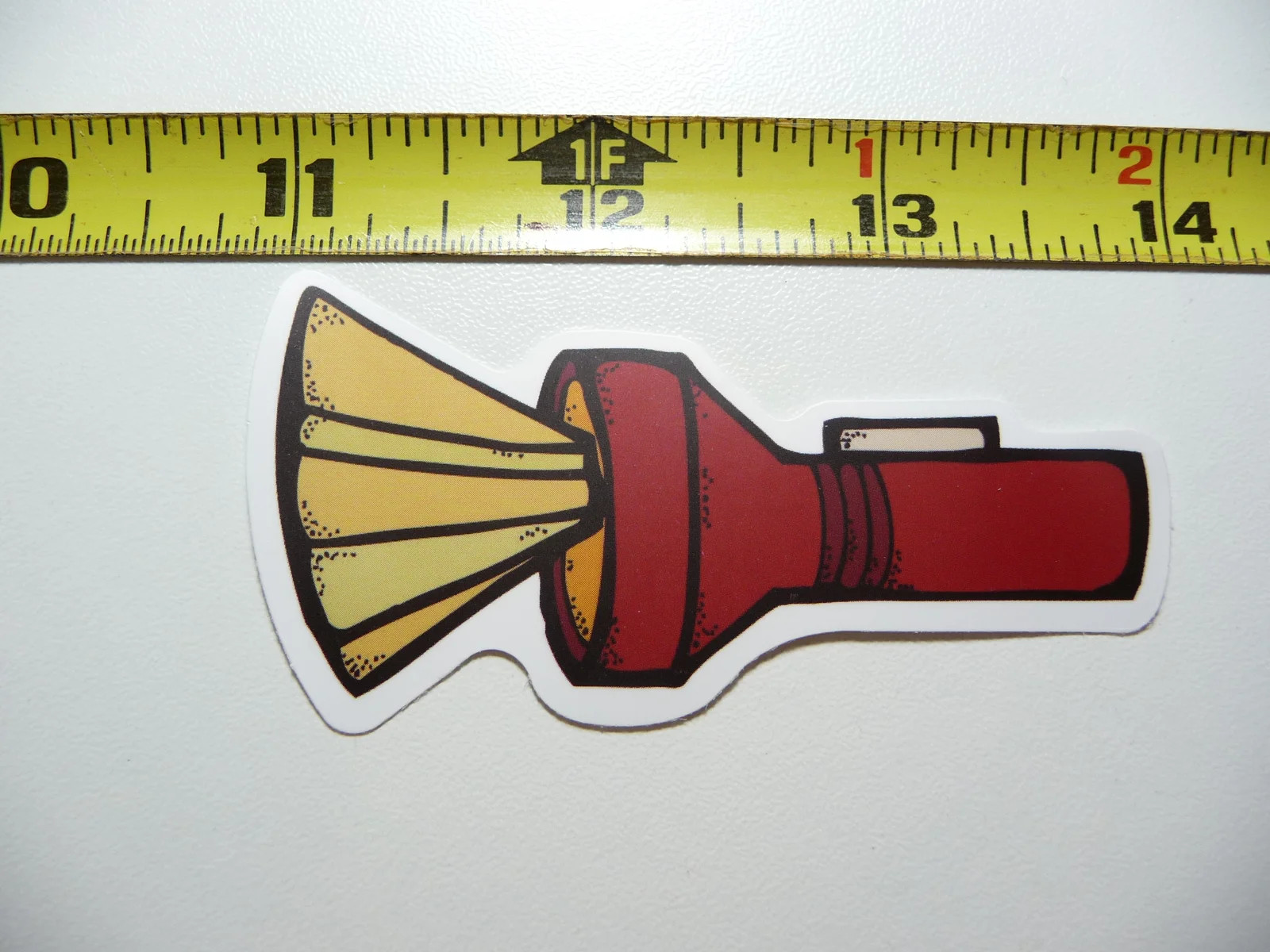 FLASHLIGHT TORCH HIKE HIKING SMALL STICKER DECAL OUTDOORS NATURE VACATION TRAVEL