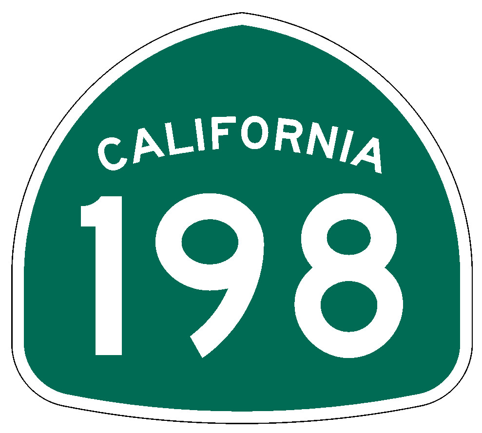 California State Route 198 Sticker Decal R1022 Highway Sign Road Sign