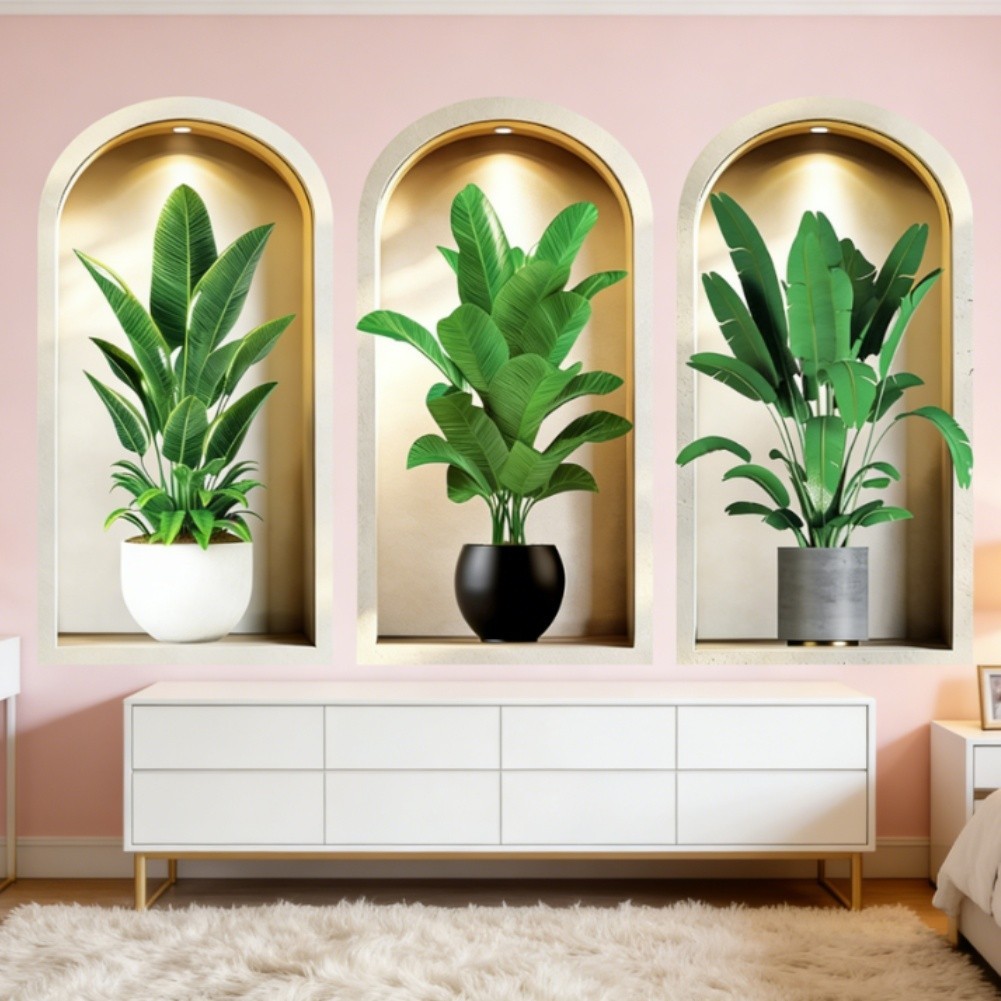 3D Wall Stickers Removable Decals Thickened PVC Removable Without Damage